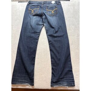 TIN HAUL MEN'S REGULAR JOE FIT RED DECO STITCHING BOOTCUT JEANS, 32Rx31